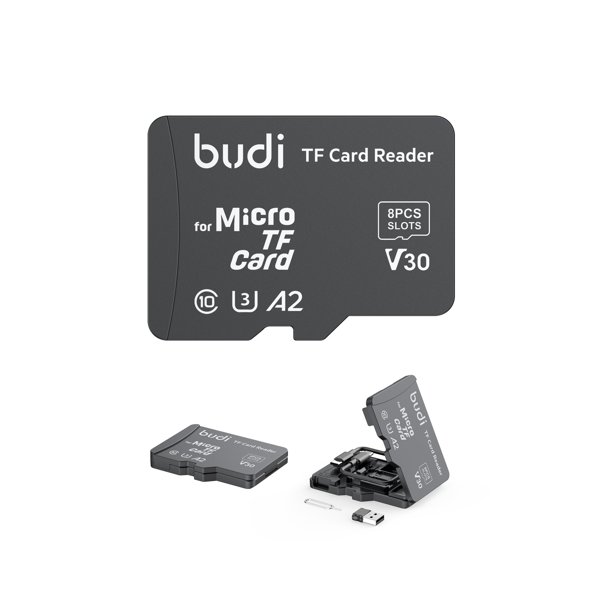 USB-C Micro SD (TF) Card Reader 2.0 | Up to 480Mbps | Supports up to 1TB | Windows & Mac Compatible