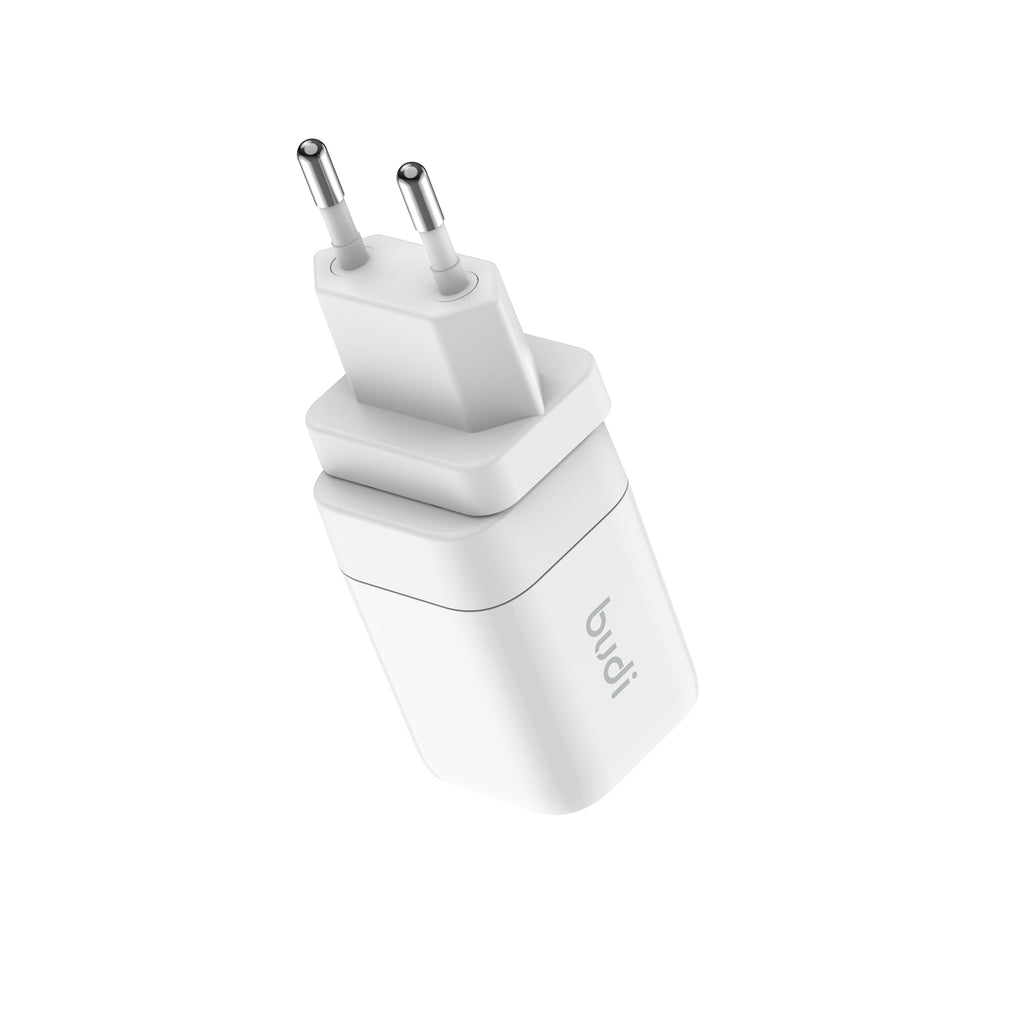 33W PD 2-Port Dual USB-C Wall Charger | 4 Interchangeable Plugs (UK/EU/AU/US)