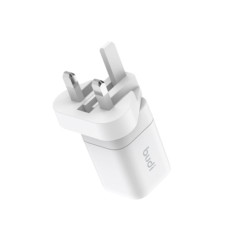 33W PD 2-Port Dual USB-C Wall Charger | 4 Interchangeable Plugs (UK/EU/AU/US)