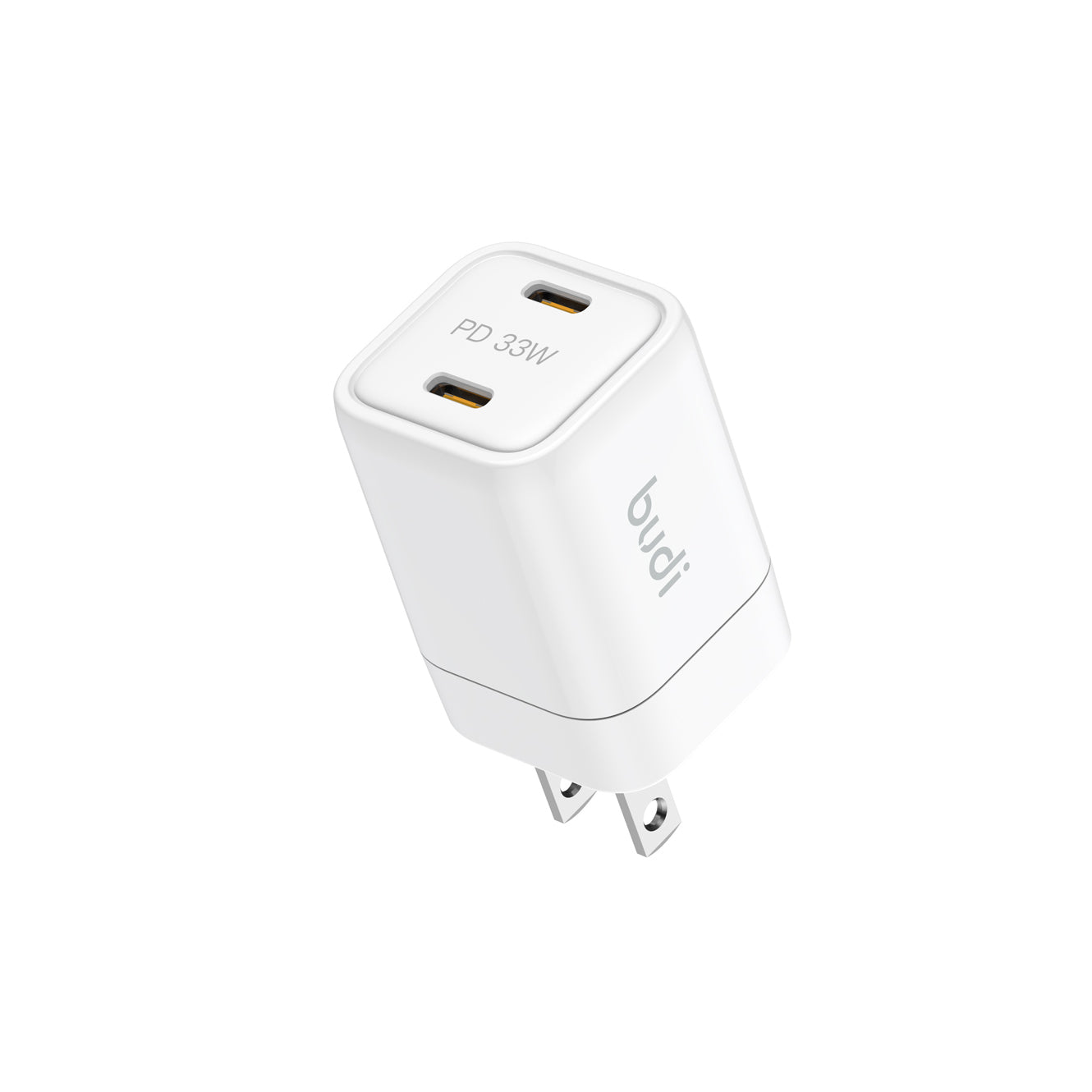 33W PD 2-Port Dual USB-C Wall Charger | 4 Interchangeable Plugs (UK/EU/AU/US)