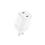 33W PD 2-Port Dual USB-C Wall Charger | 4 Interchangeable Plugs (UK/EU/AU/US)
