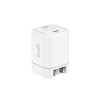 33W PD 2-Port Dual USB-C Wall Charger | 4 Interchangeable Plugs (UK/EU/AU/US)