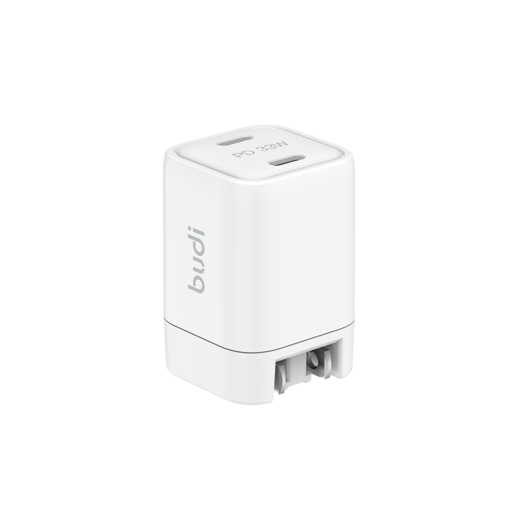 33W PD 2-Port Dual USB-C Wall Charger | 4 Interchangeable Plugs (UK/EU/AU/US)