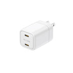 33W PD 2-Port Dual USB-C Wall Charger | 4 Interchangeable Plugs (UK/EU/AU/US)