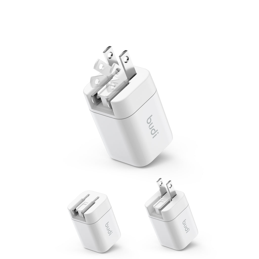 33W PD 2-Port Dual USB-C Wall Charger | 4 Interchangeable Plugs (UK/EU/AU/US)