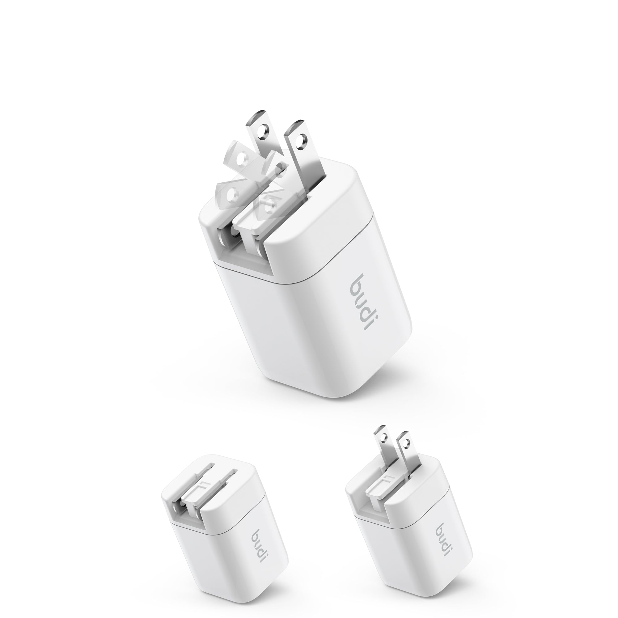 33W PD 2-Port Dual USB-C Wall Charger | 4 Interchangeable Plugs (UK/EU/AU/US)