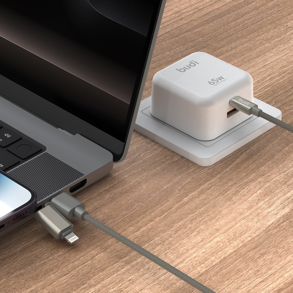2-IN-1 USB-C Multi-Connector Fast Charging Cable 1m | Pure Copper Core | Nylon Braided | Aluminum Alloy Shell