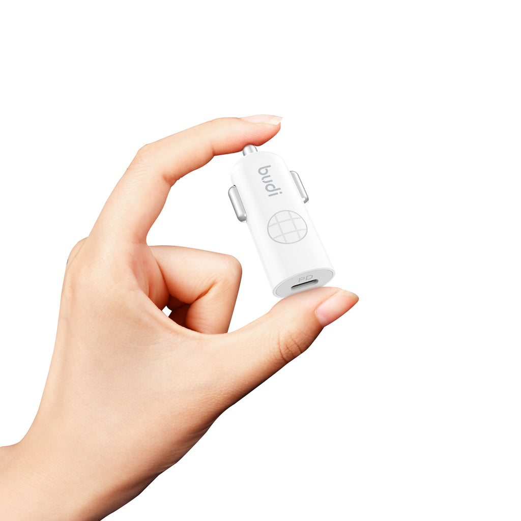 33W PD/PPS Single USB-C Mini Car Charger | Fire-Resistant PC Shell