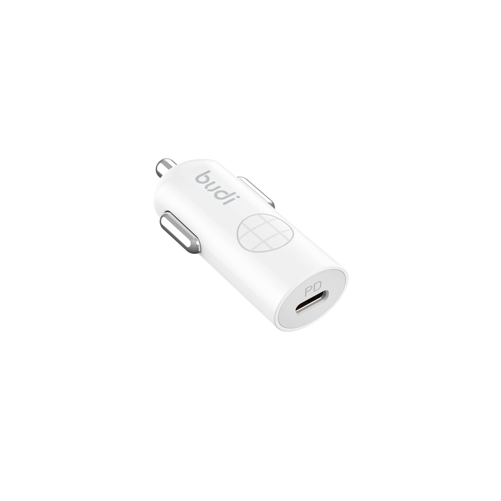 33W PD/PPS Single USB-C Mini Car Charger | Fire-Resistant PC Shell