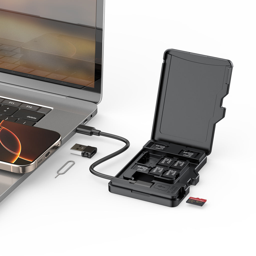 USB-C Micro SD (TF) Card Reader 2.0 | Up to 480Mbps | Supports up to 1TB | Windows & Mac Compatible