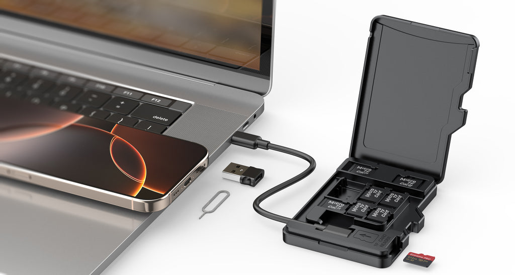 USB-C Micro SD (TF) Card Reader 2.0 | Up to 480Mbps | Supports up to 1TB | Windows & Mac Compatible