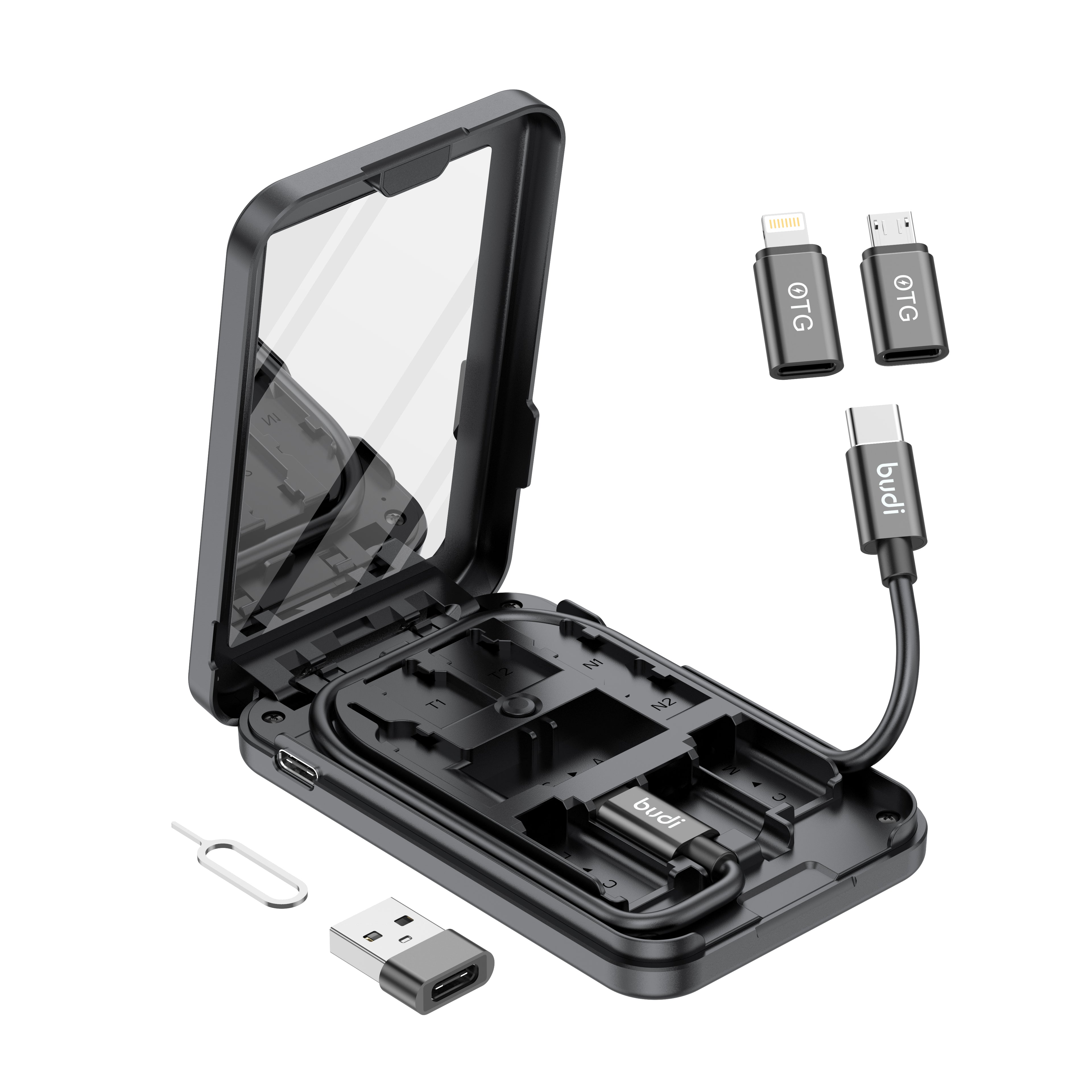12-IN-1 Multi-Functional Phone Accessories Box with OTG Adapter