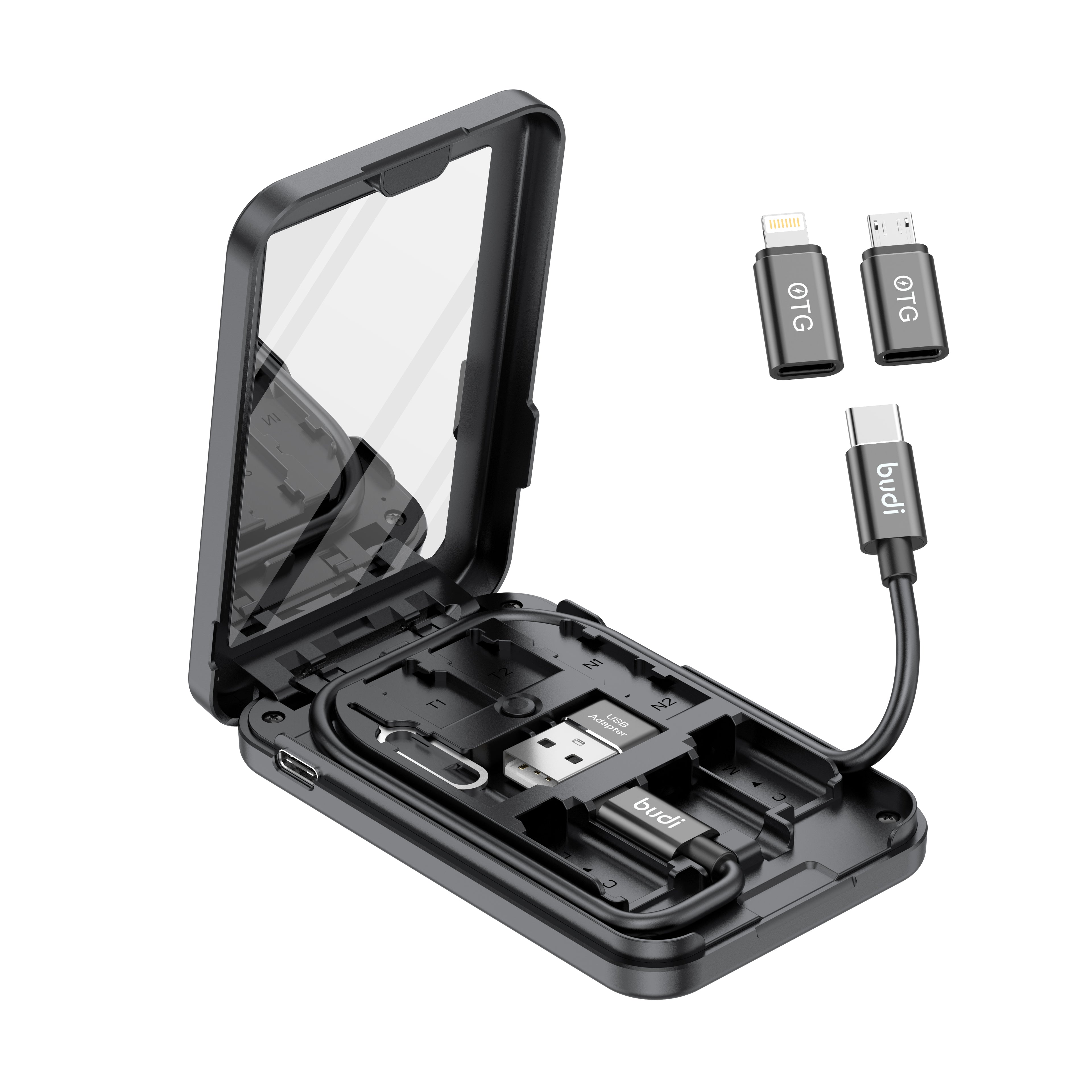 12-IN-1 Multi-Functional Phone Accessories Box with OTG Adapter