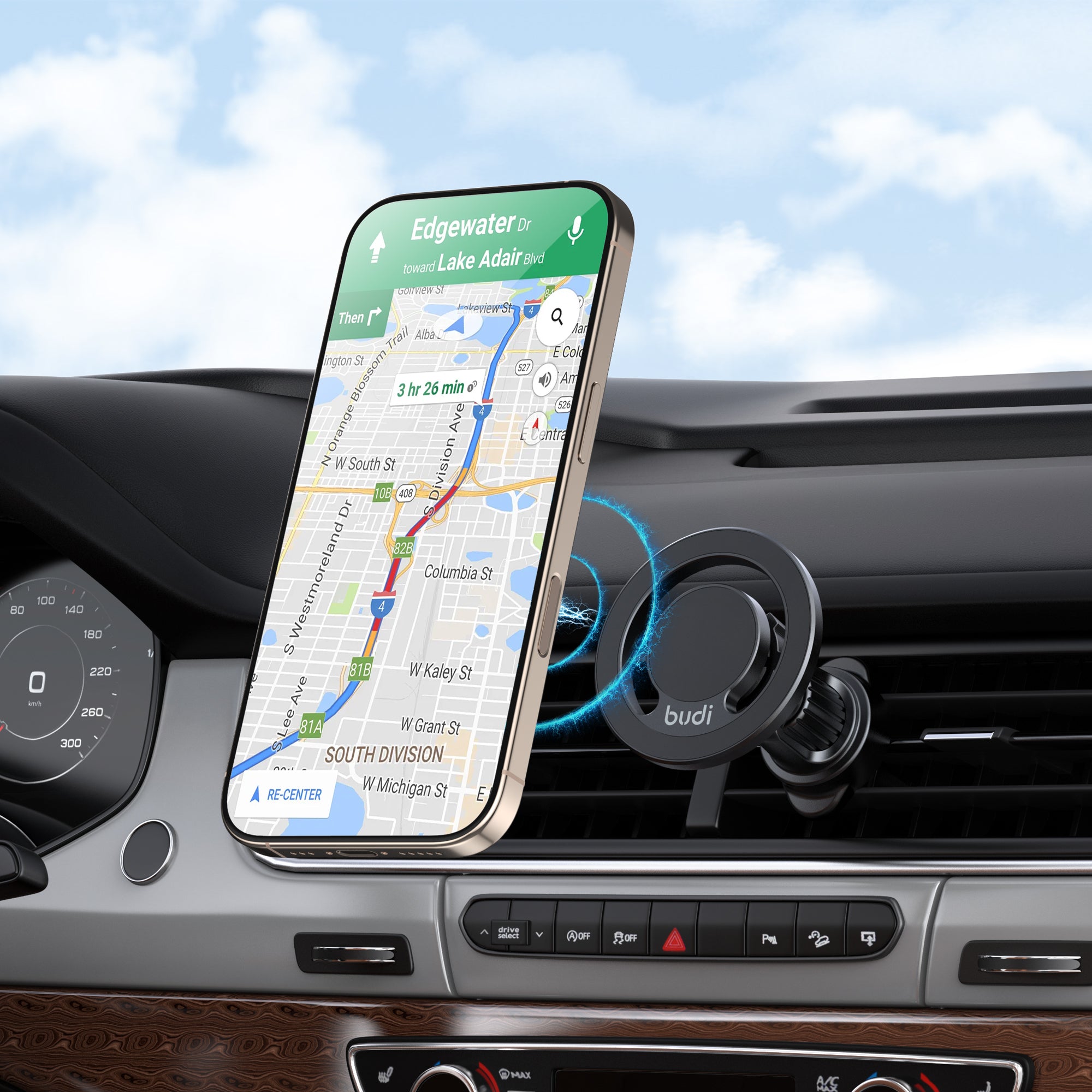 2-IN-1 Universal Magnetic Car Phone Mount