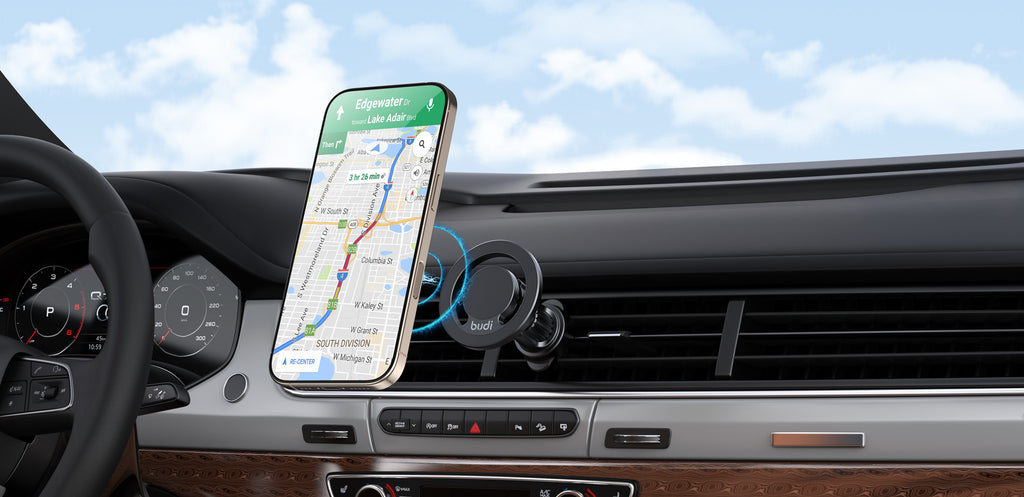 2-IN-1 Universal Magnetic Car Phone Mount