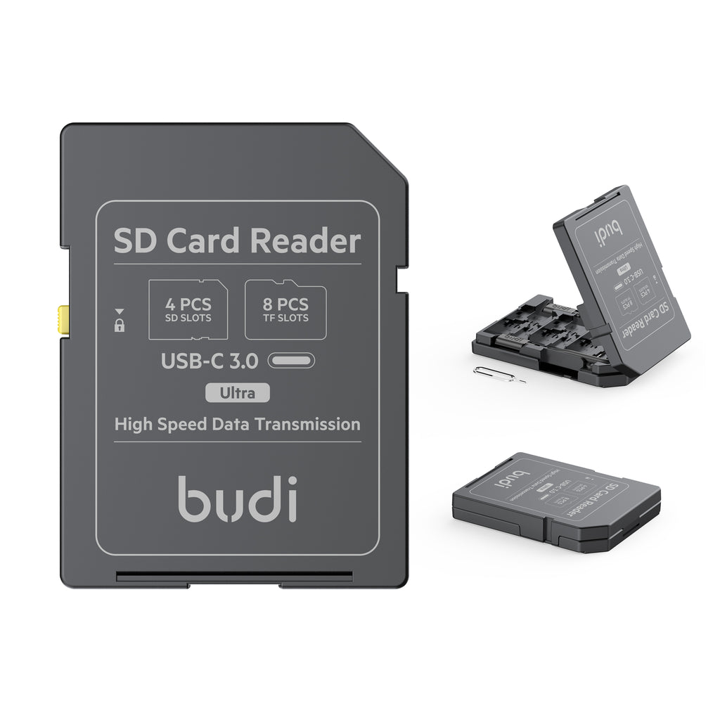 USB-C 3.0 SD Card Reader | 5Gbps Transfer Speed | Supports up to 1TB