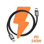 240W USB-C to USB-C Ultra Fast Charging Cable 1.5m | Pure Copper Core | Nylon Braided | Aluminum Alloy Shell