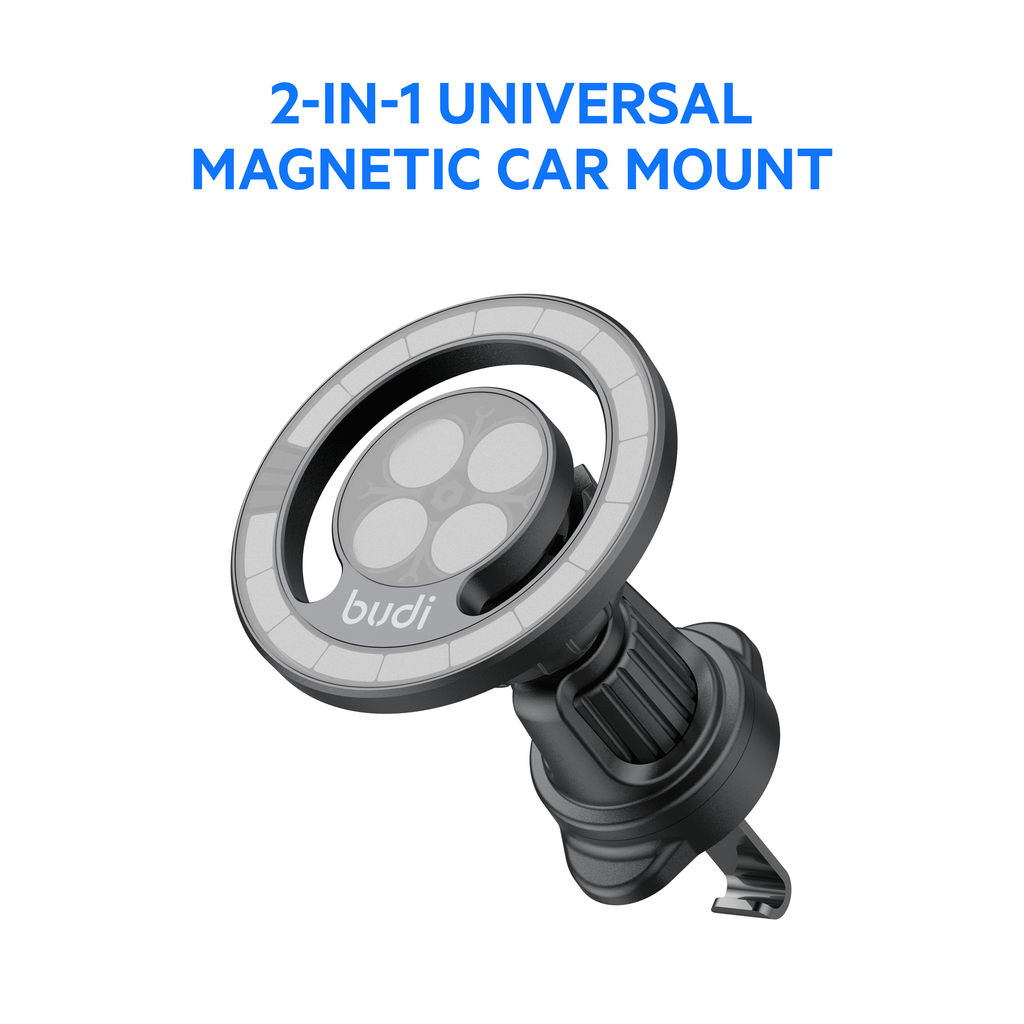 2-IN-1 Universal Magnetic Car Phone Mount