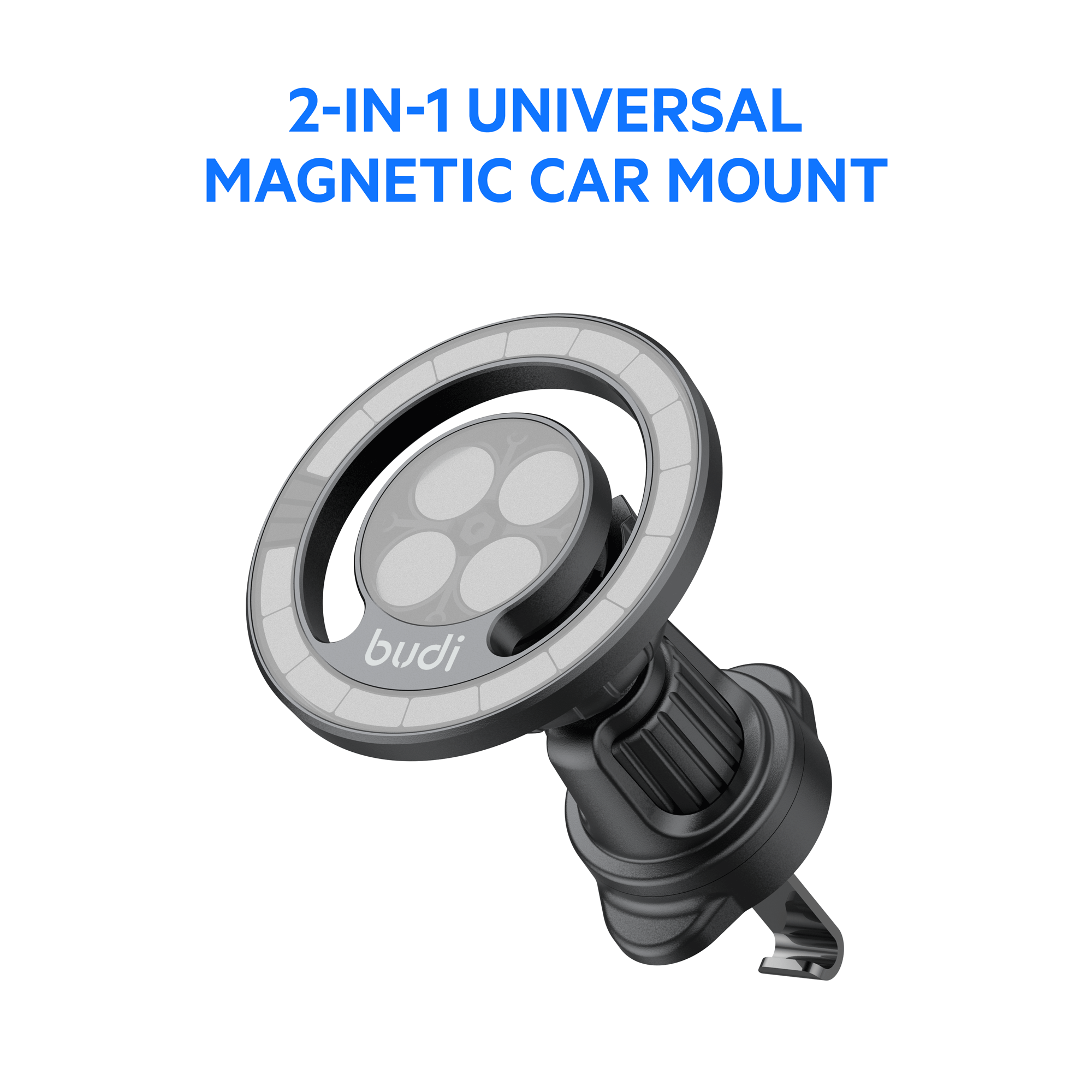 2-IN-1 Universal Magnetic Car Phone Mount