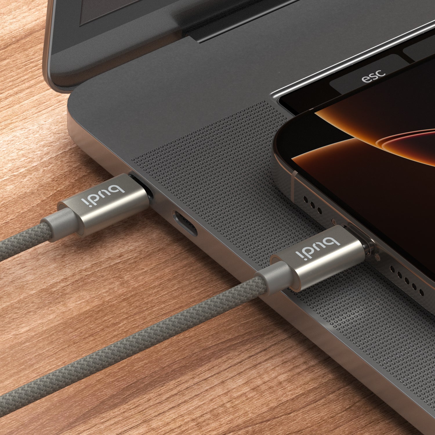 65W USB-C to USB-C Fast Charging Cable 1m | Pure Copper Core | Nylon Braided | Aluminum Alloy Shell