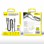 100W 2-IN-1 USB-C to USB-C + Lightning (30W) Fast Charging Cable 1.2m | Pure Copper Core | Nylon Braided | Aluminum Alloy Shell