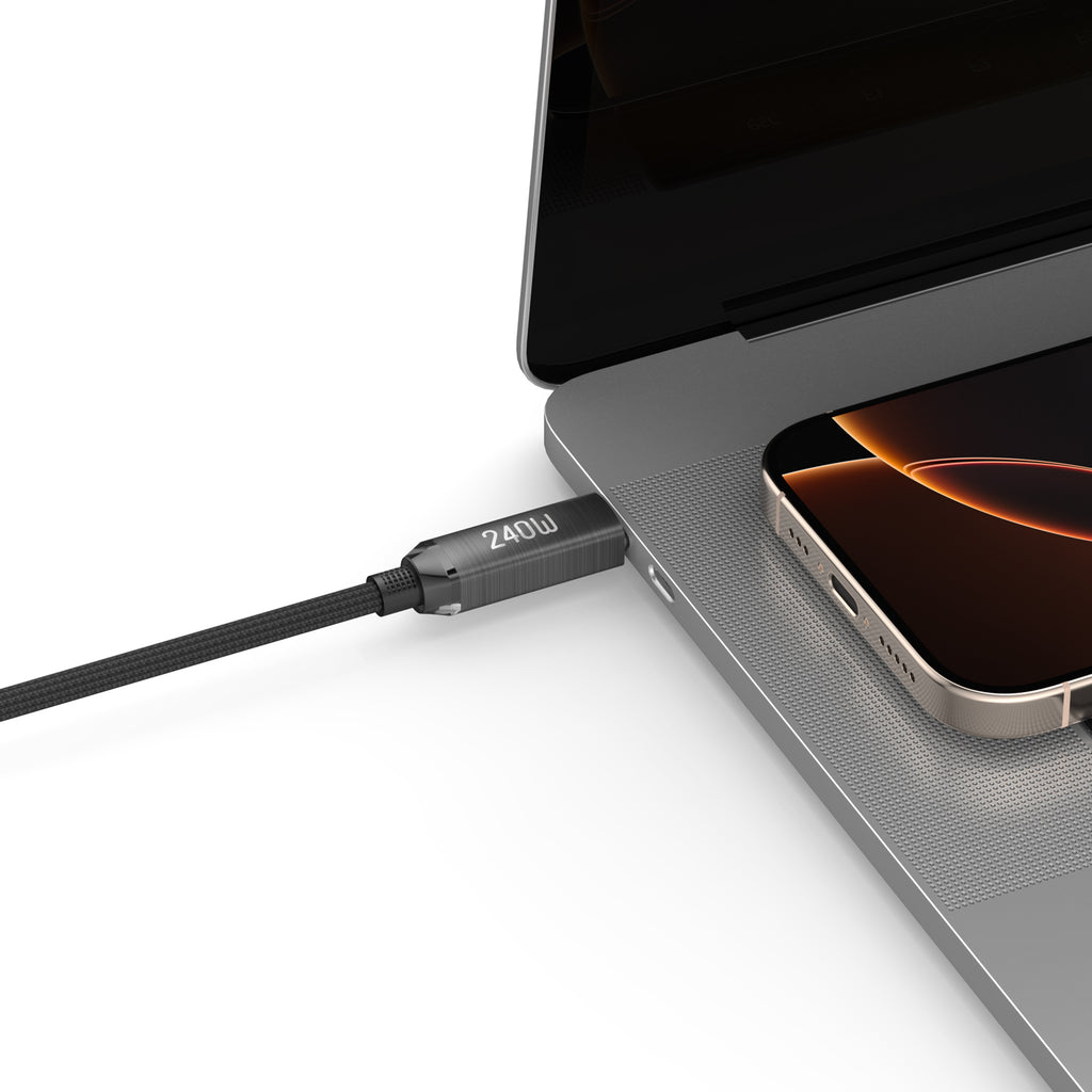 240W USB-C to USB-C Ultra Fast Charging Cable 1.8m | Pure Copper Core | Nylon Braided | Aluminum Alloy Shell