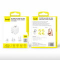 35W PD+QC 2-Port USB Wall Charger (1x USB-C + 1x USB-A) | 4 Interchangeable Plugs (UK/EU/AU/US)