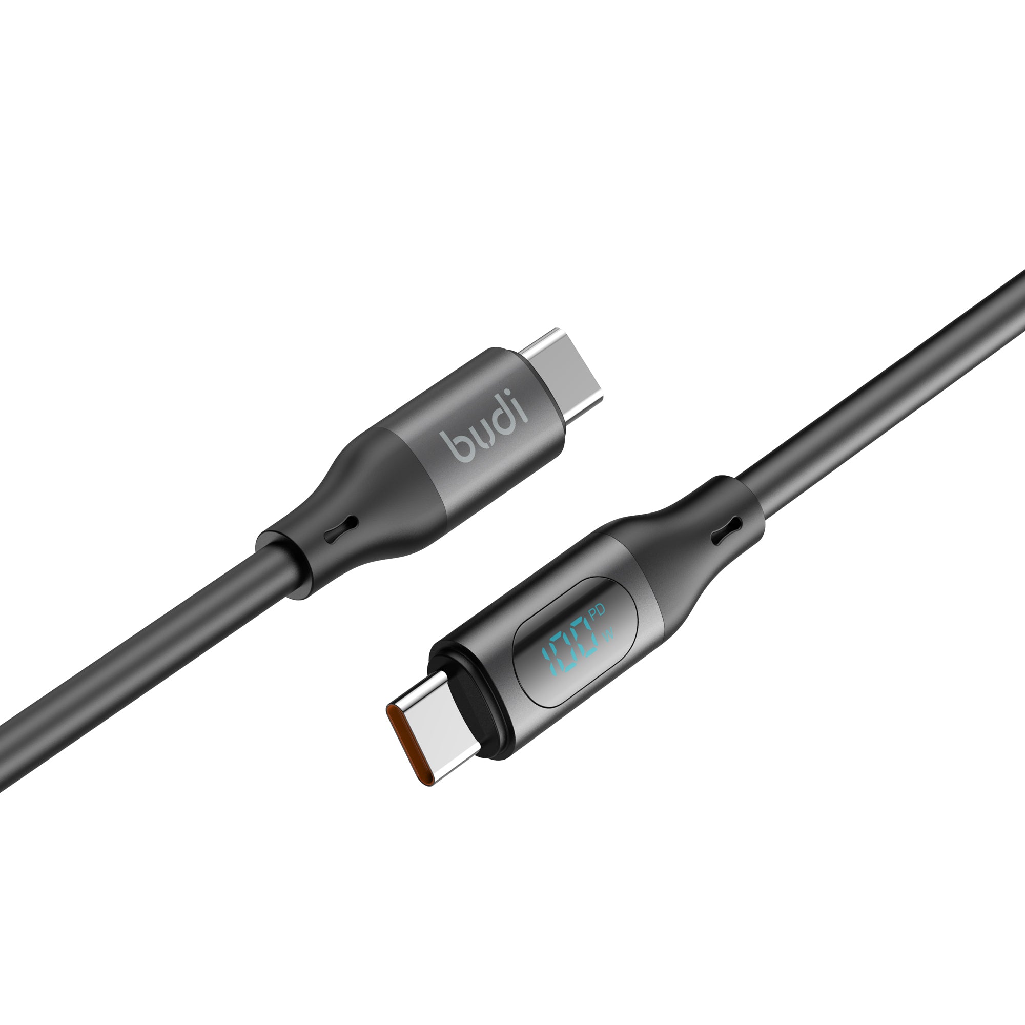 LED Digital Display 100W USB-C to USB-C Fast Charging Cable 1.2m | Pure Copper Core | Silicone Jacket | Aluminum Alloy Shell