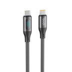 LED Digital Display 100W USB-C to USB-C Fast Charging Cable 1.2m | Pure Copper Core | Silicone Jacket | Aluminum Alloy Shell