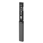 9-IN-1 Multi-Functional Cable Stick (Black) | 6-Type Multi-Cable + SIM Kit + TF Card Reader + Phone Cradle
