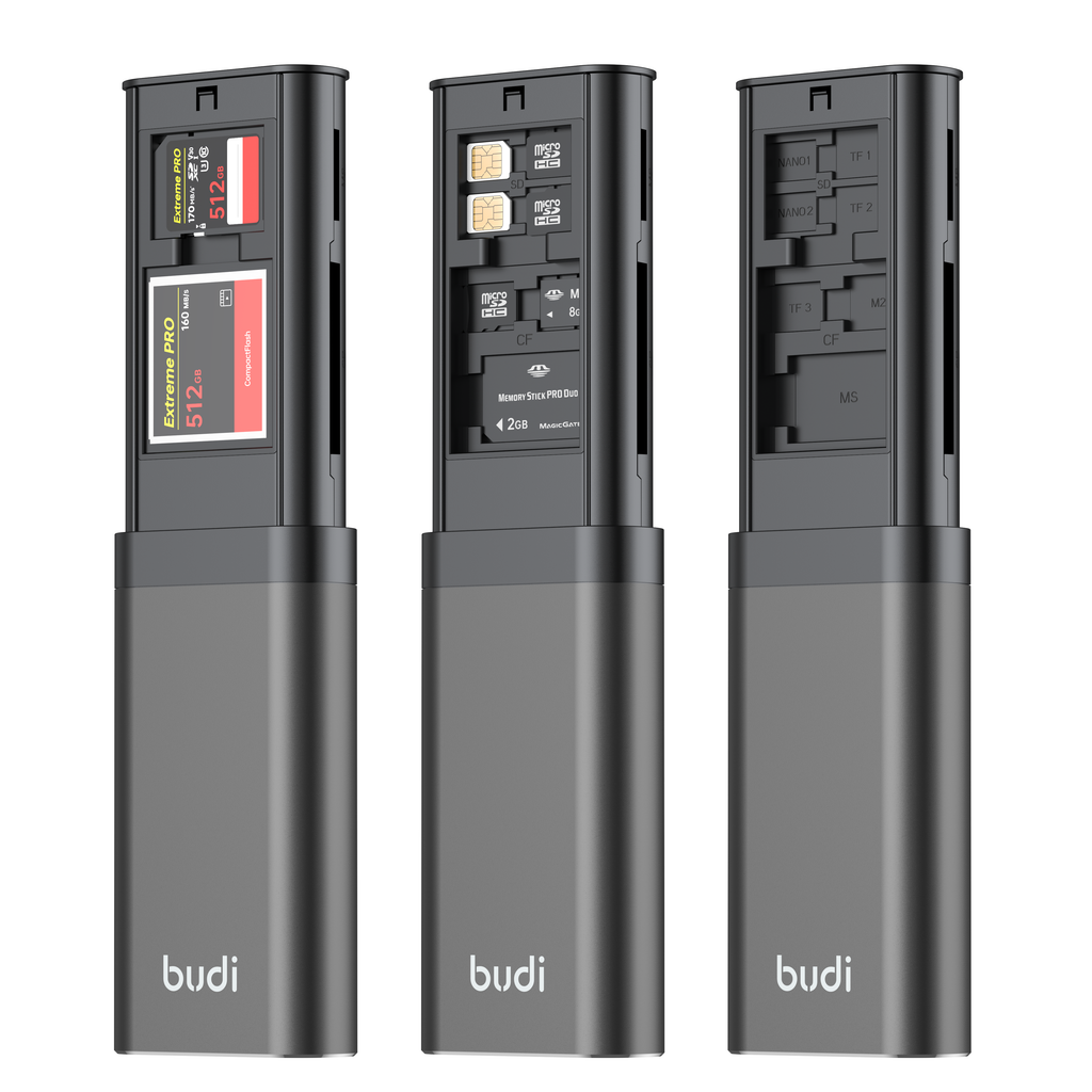 USB-C 3.0 Multi-Card Reader Storage Stick | TF/SD/CF/MS/M2 | Supports up to 512GB