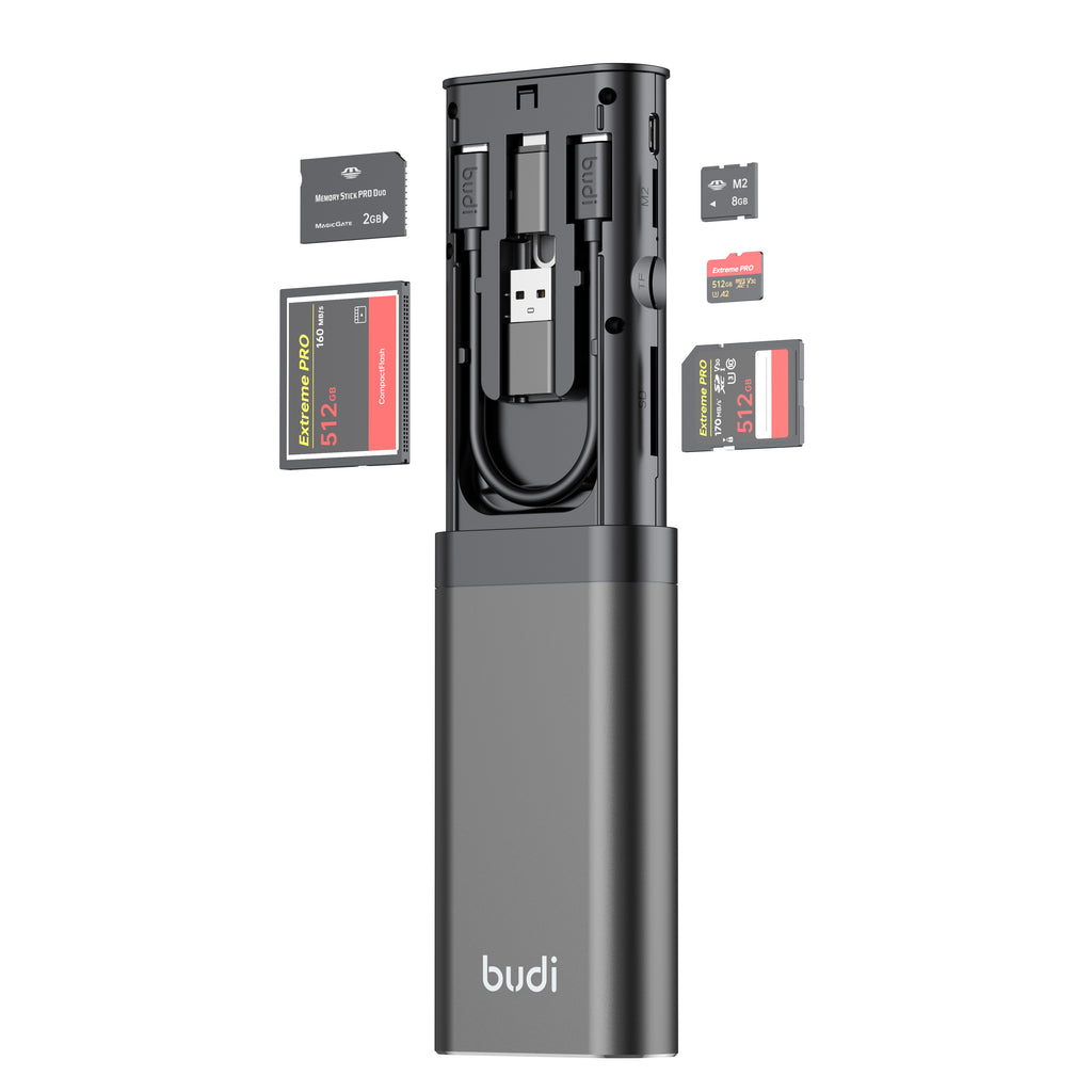 USB-C 3.0 Multi-Card Reader Storage Stick | TF/SD/CF/MS/M2 | Supports up to 512GB