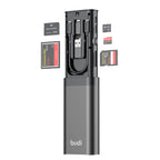USB-C 3.0 Multi-Card Reader Storage Stick | TF/SD/CF/MS/M2 | Supports up to 512GB