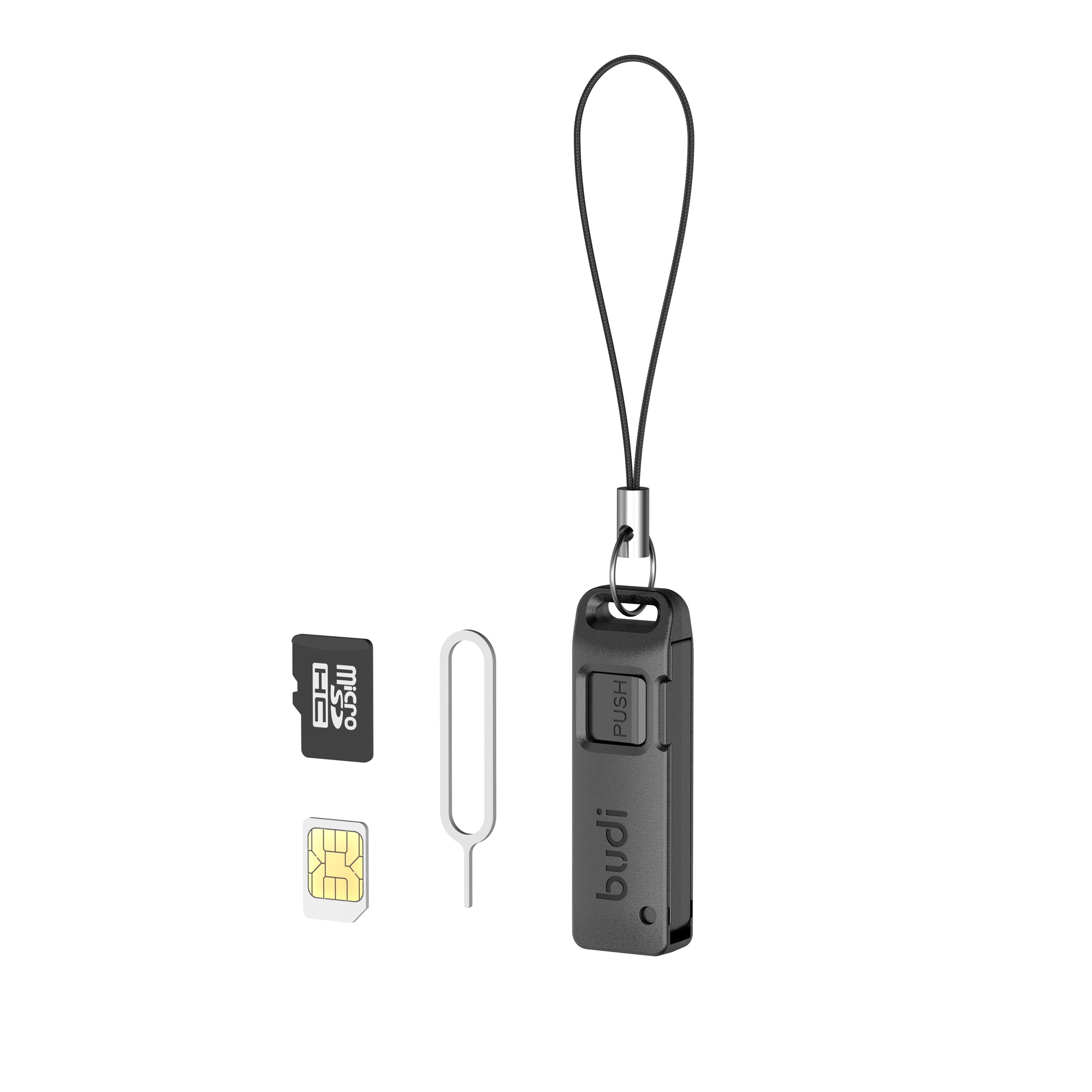 SIM Card Ejector Pin with SIM / TF Card Storage Box