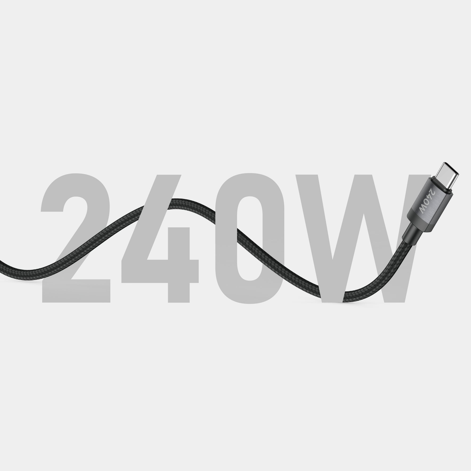 240W USB-C to USB-C Ultra Fast Charging Cable 1.5m | Pure Copper Core | Nylon Braided | Aluminum Alloy Shell