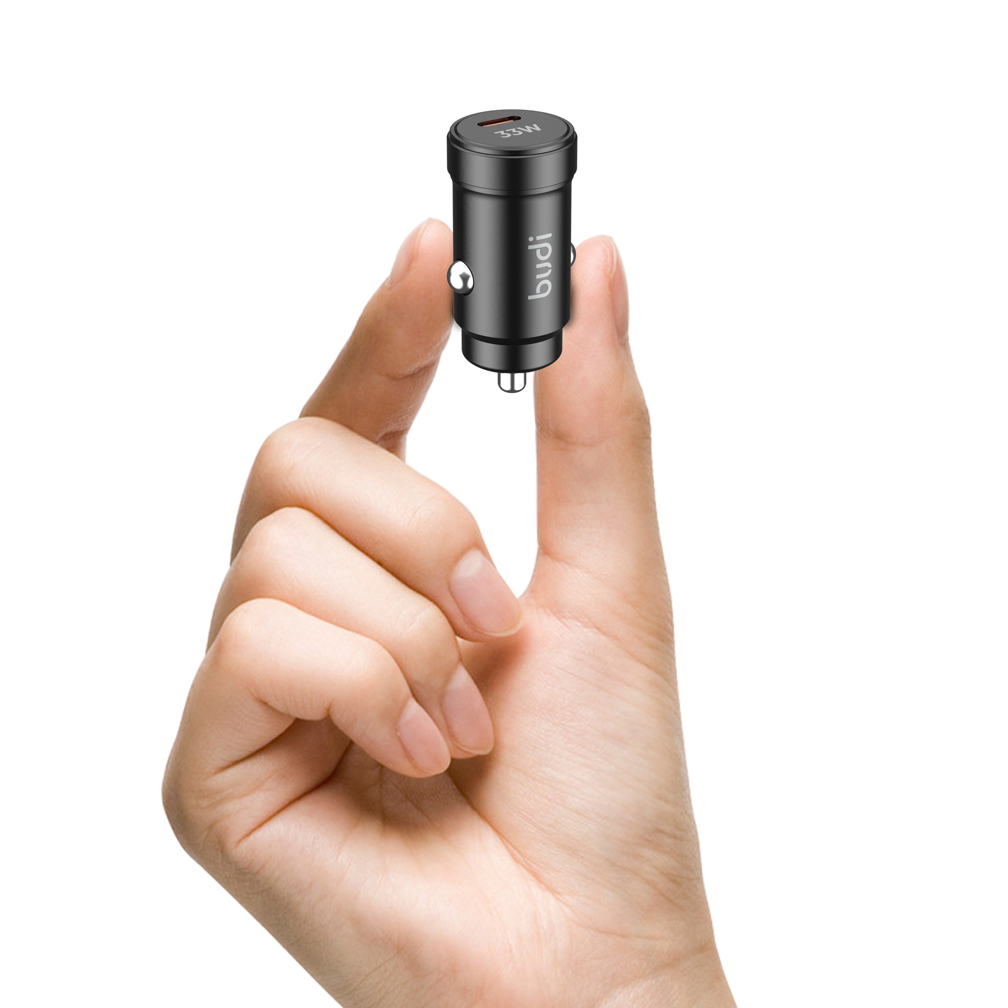 30W PD+QC 2-Port Car Charger (1x USB-C + 1x USB-A) | Aluminum Alloy Shell