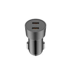 33W PD/PPS 2-Port Dual USB-C Mini Car Charger | Fire-Resistant PC Shell
