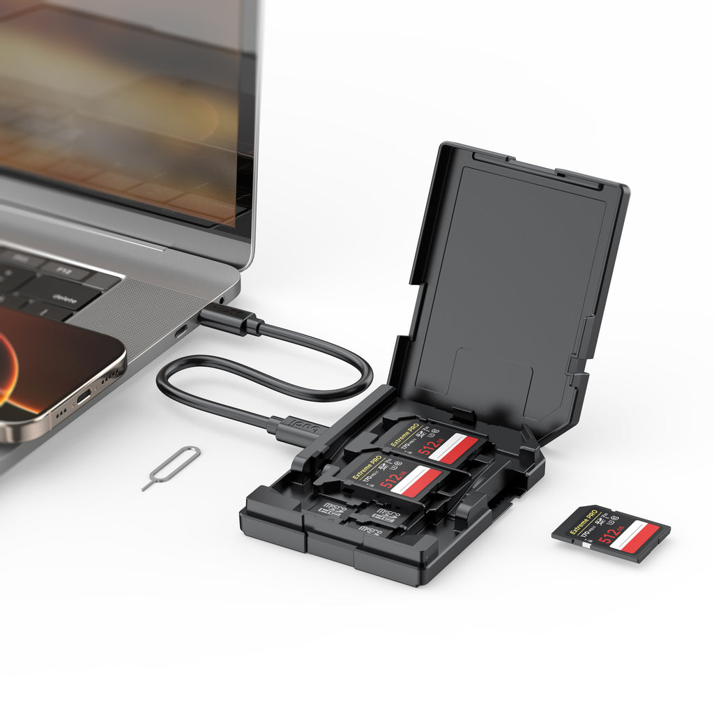 USB-C 3.0 SD Card Reader | 5Gbps Transfer Speed | Supports up to 1TB