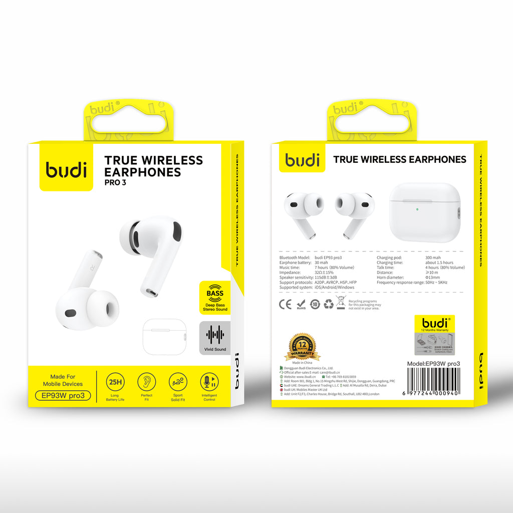 True Wireless Earphones – PRO 3