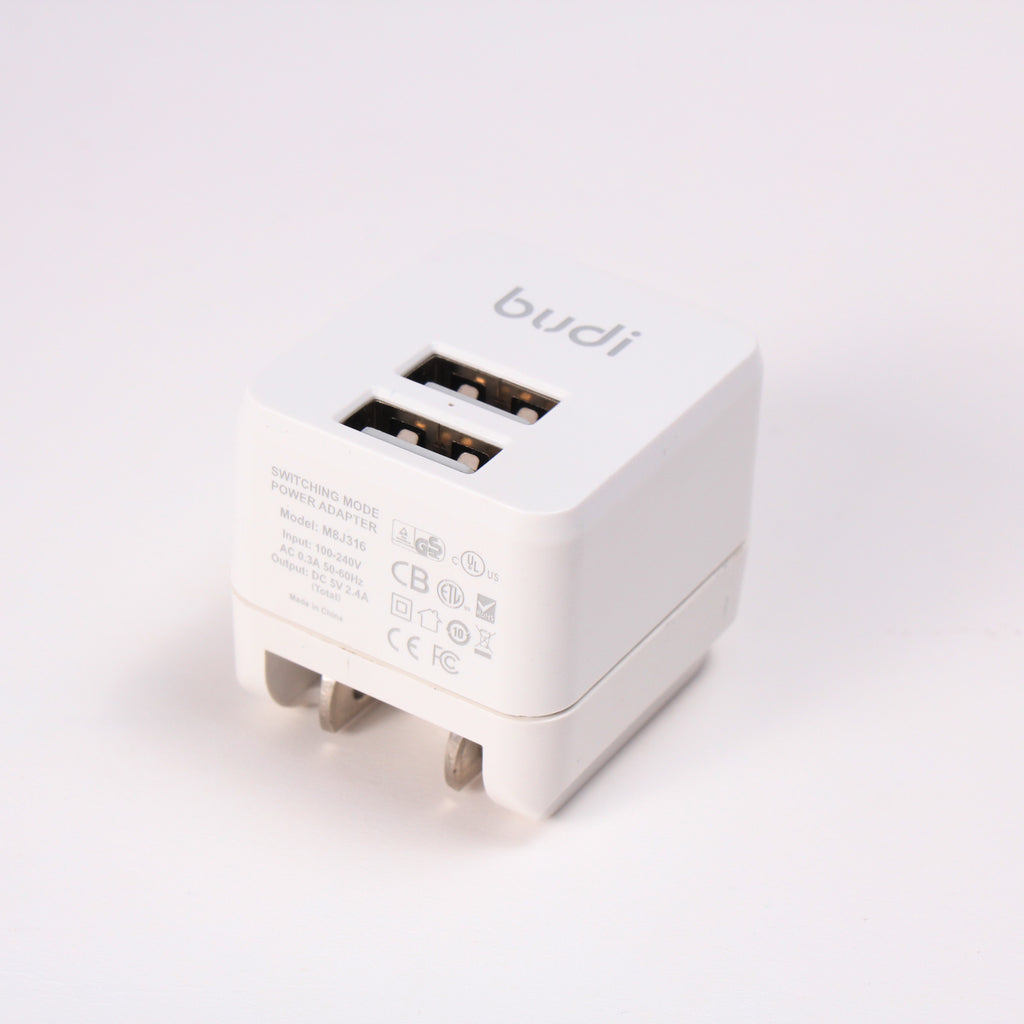 35W PD+QC 2-Port USB Wall Charger (1x USB-C + 1x USB-A) | 4 Interchangeable Plugs (UK/EU/AU/US)