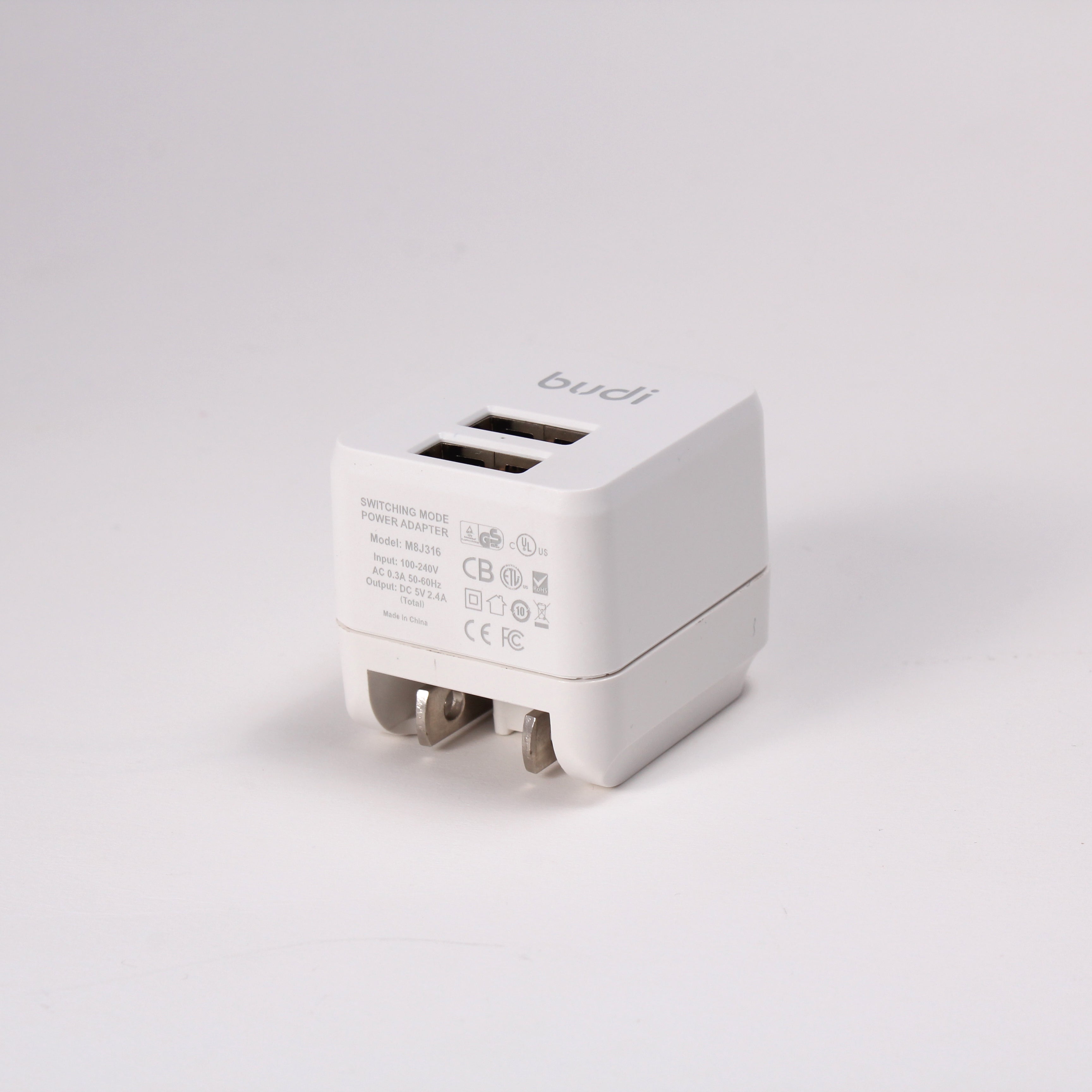 35W PD+QC 2-Port USB Wall Charger (1x USB-C + 1x USB-A) | 4 Interchangeable Plugs (UK/EU/AU/US)