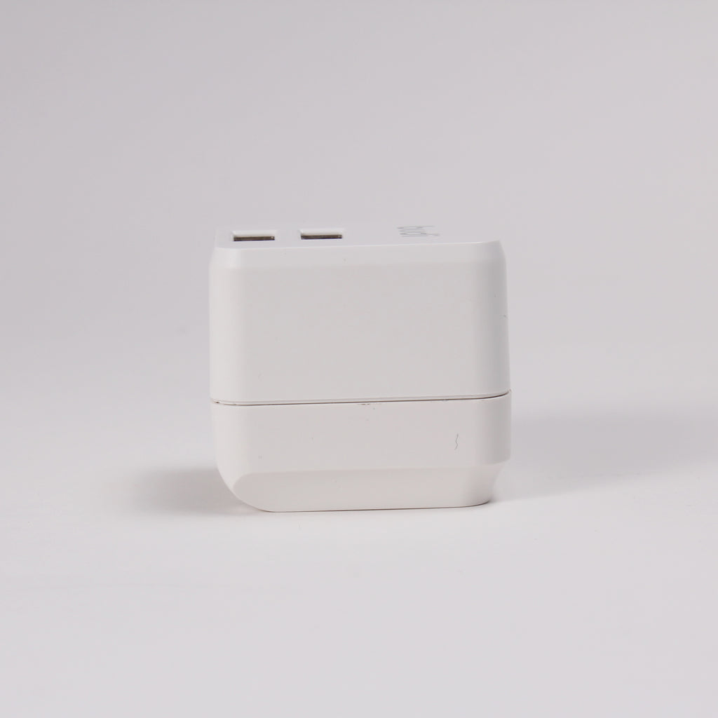 35W PD+QC 2-Port USB Wall Charger (1x USB-C + 1x USB-A) | 4 Interchangeable Plugs (UK/EU/AU/US)