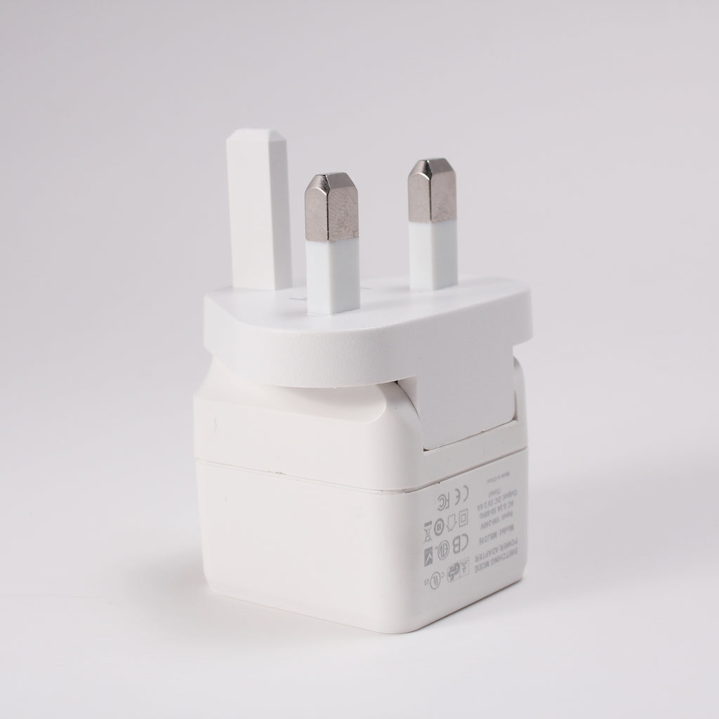 35W PD+QC 2-Port USB Wall Charger (1x USB-C + 1x USB-A) | 4 Interchangeable Plugs (UK/EU/AU/US)