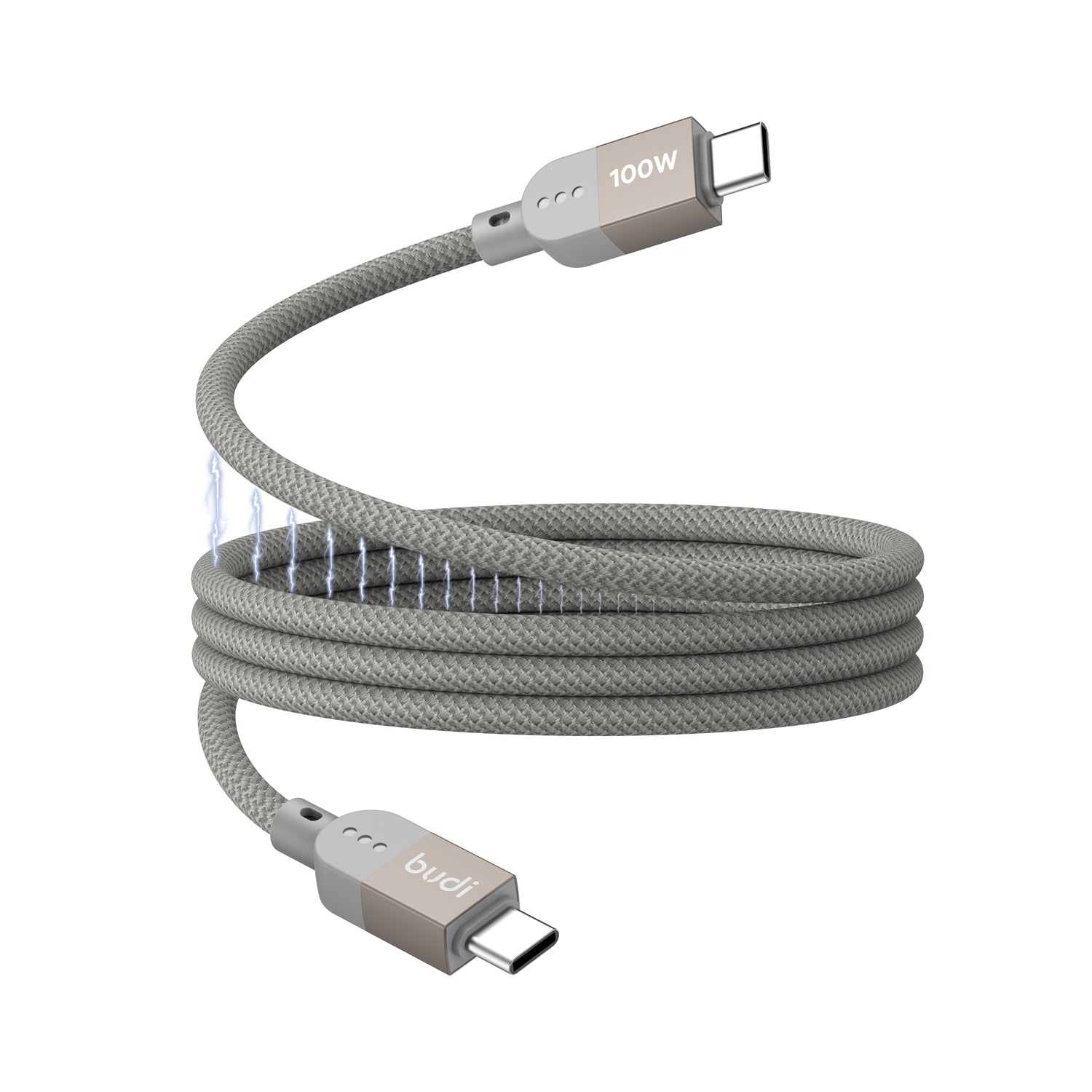 Magnetic 100W USB-C to USB-C Fast Charging Cable 1m | Pure Copper Core | Nylon Braided | Aluminum Alloy Shell
