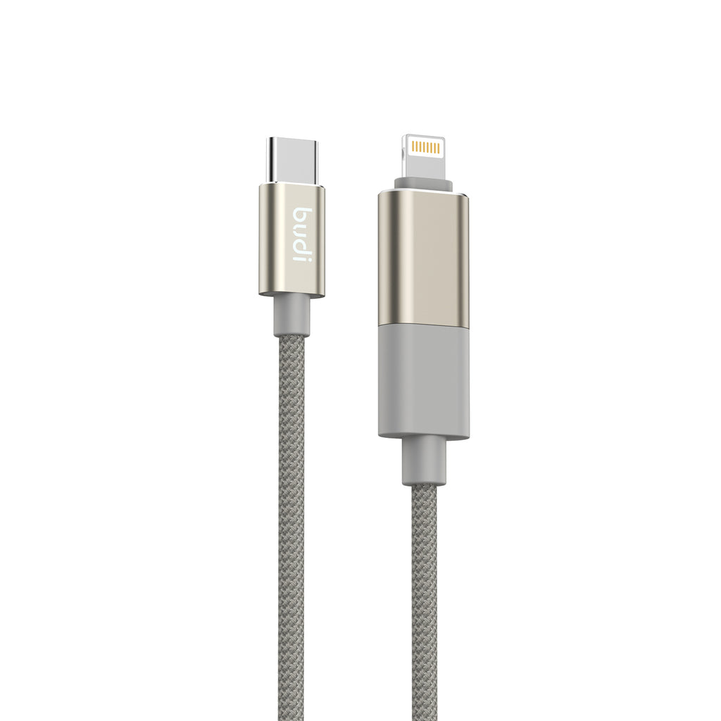 2-IN-1 USB-C Multi-Connector Fast Charging Cable 1m | Pure Copper Core | Nylon Braided | Aluminum Alloy Shell
