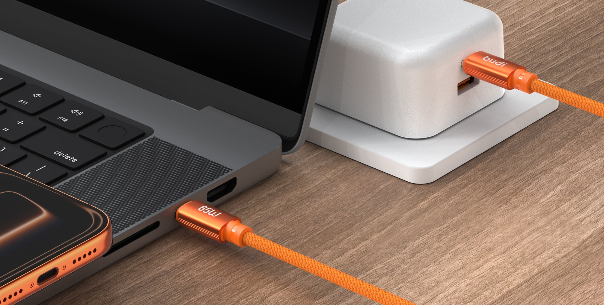 65W USB-C to USB-C Fast Charging Cable 1.5m | Pure Copper Core | Nylon Braided | Aluminum Alloy Shell