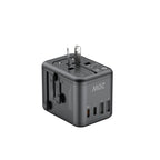 20W PD 4-Port USB Wall Charger (2x USB-C + 2x USB-A) | 4 Interchangeable Plugs (UK/EU/AU/US)