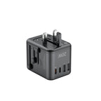 20W PD 4-Port USB Wall Charger (2x USB-C + 2x USB-A) | 4 Interchangeable Plugs (UK/EU/AU/US)